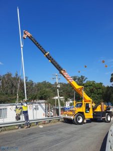 Franna Crane 10m Freestanding Hinged Mast