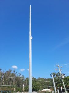 10m Freestanding Hinged Mast