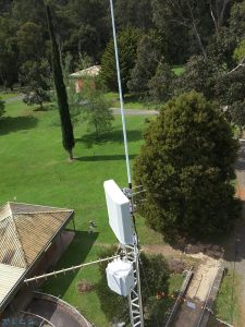 XPOL 700-900 Panel Antenna RFI 15dBi Yagi 21m lattice tower