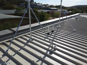 Galvanised Roof Mounted Hinged Mast - 3m