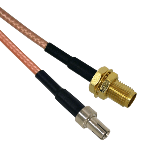 TS9 to SMA Female Patch Lead - 15cm Cable