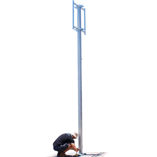 Freestanding Hinged Mast - 15m